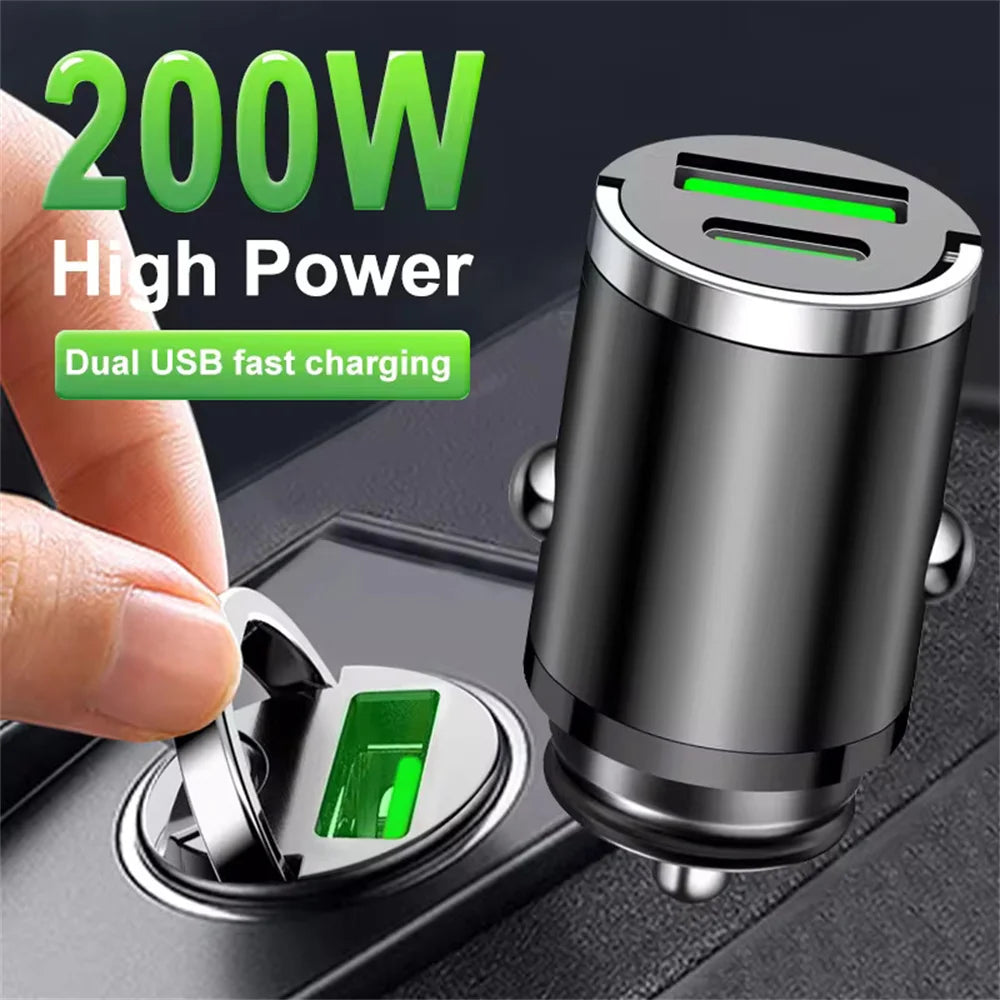 200W Fast Car Charger (PD & QC 3.0)