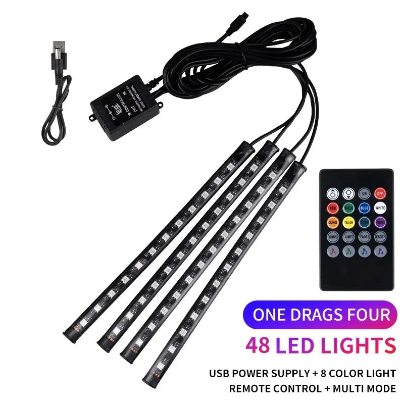 RGB LED Car Ambient Lights