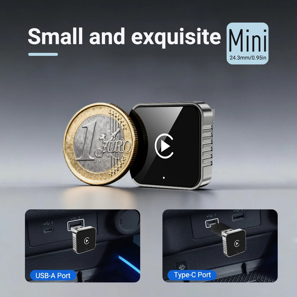 2-in-1 Wireless CarPlay & Android Auto Adapter