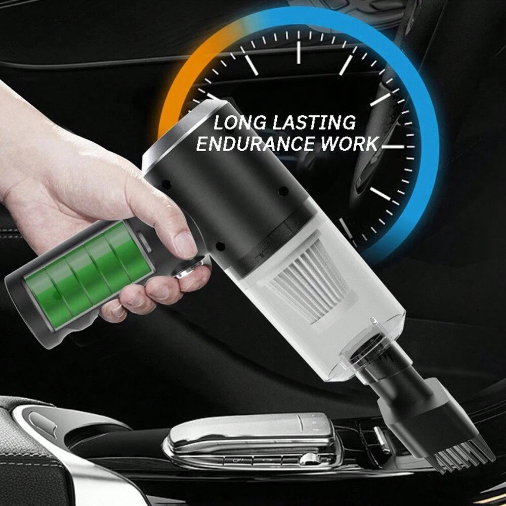 3-in-1 Cordless Car Vacuum Cleaner (Suction & Blower)