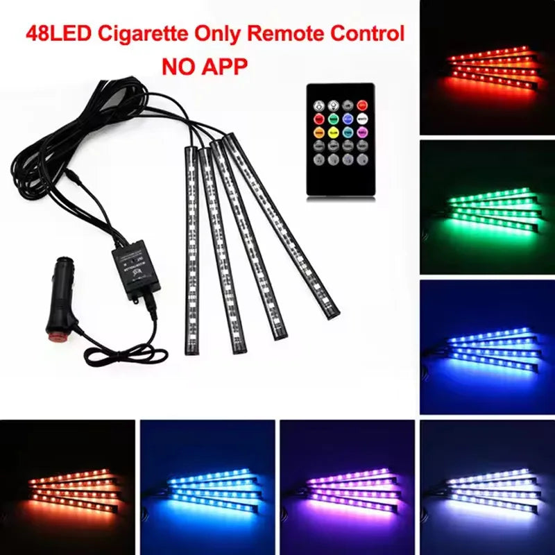 RGB LED Car Ambient Lights
