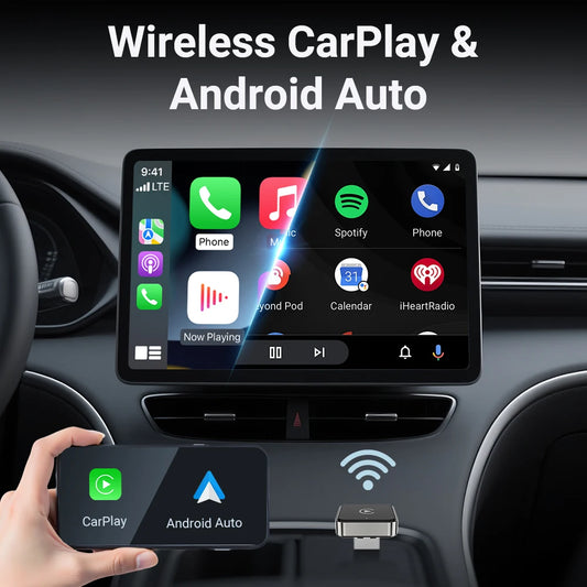 2-in-1 Wireless CarPlay & Android Auto Adapter